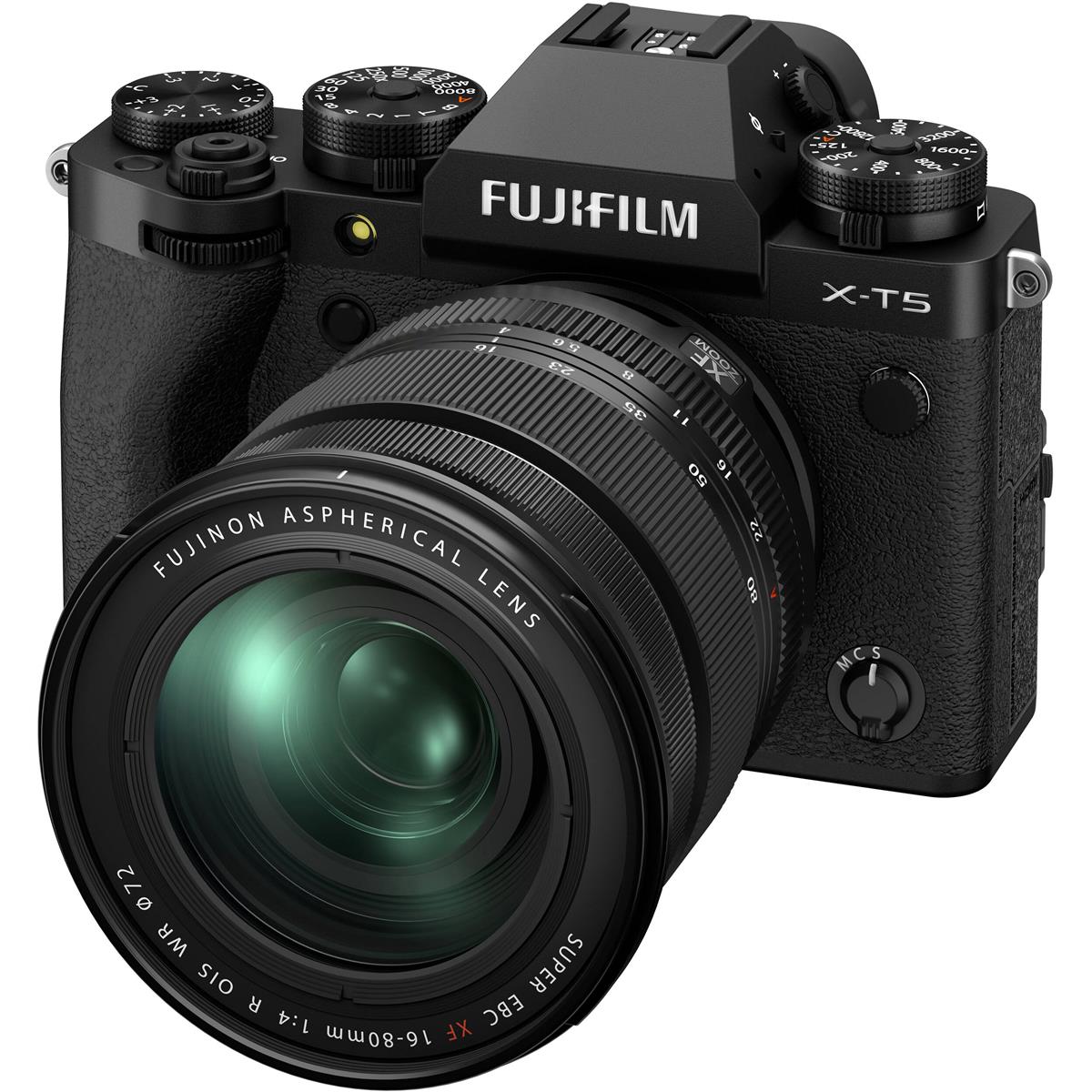 Fujifilm X X T5 Body Xf16 80mm Kit Black
