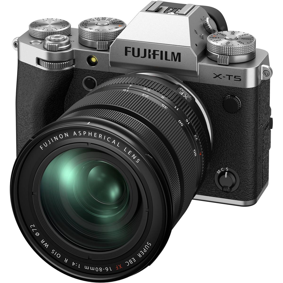 Fujifilm X X T5 Body Xf16 80mm Kit Silver