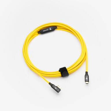 Cobra Tether Usb C To Micro B 90 Tether Cable 5m Yellow