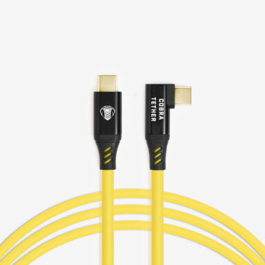 Cobra Tether Usb C To Usb C 90 Tether Cable 10m Yellow