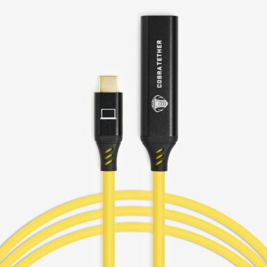 Cobra Tether Usb C To Usb C Female Extension 10m Yellow