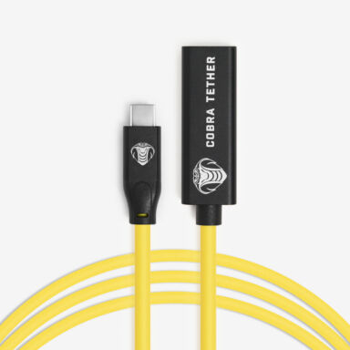 Cobra Tether Usb C To Usb C Female Extension 5m Yellow