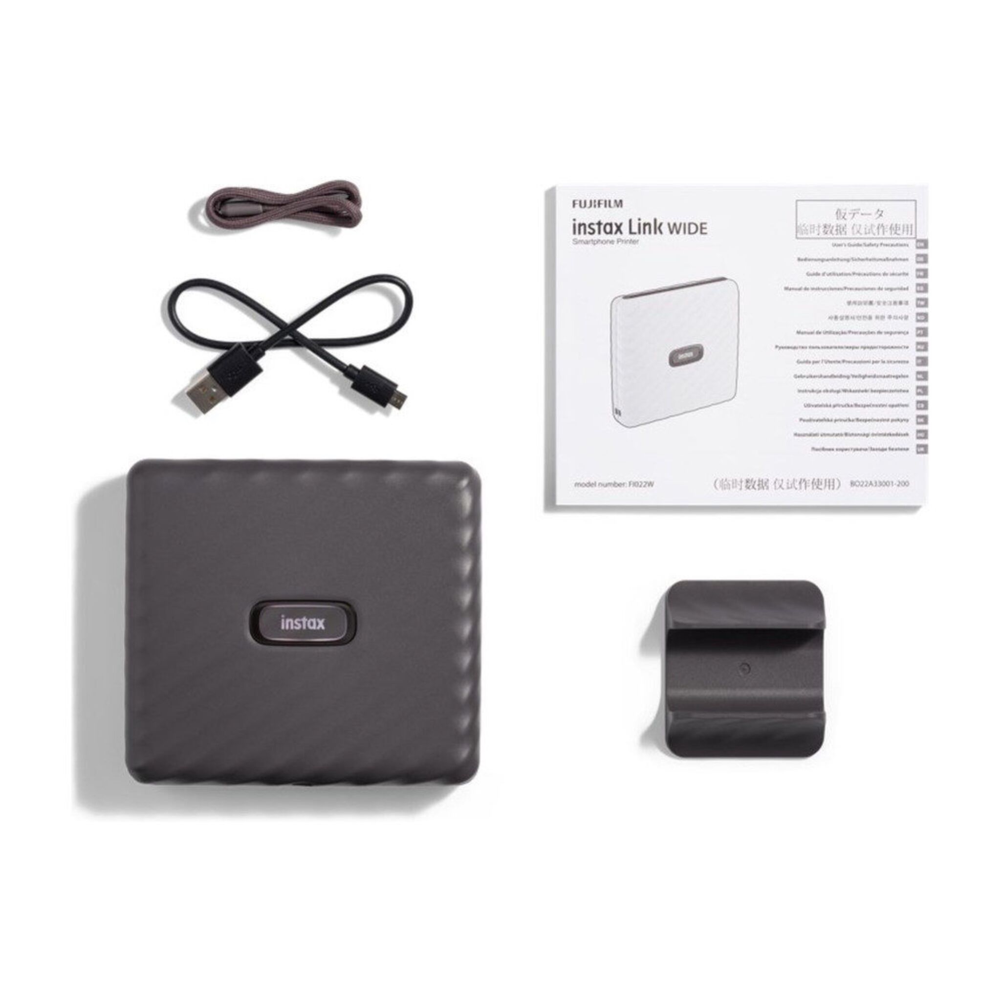 Instax Link Wide Grey Instant Printer