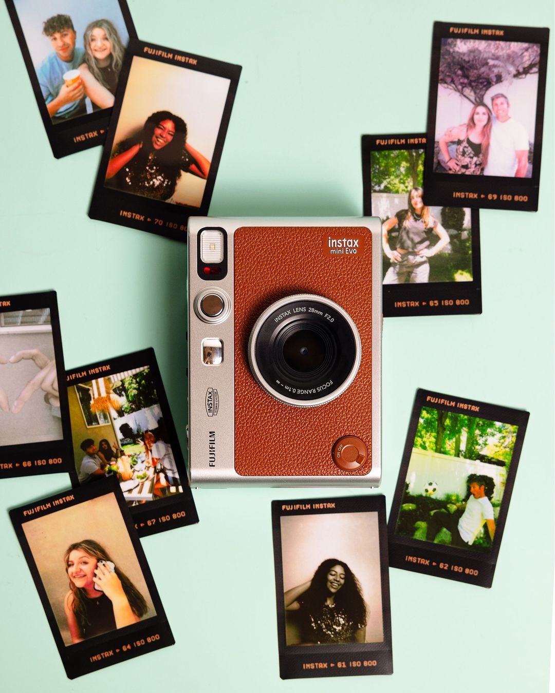 Instax Mini Evo Type C Instant Camera Brown