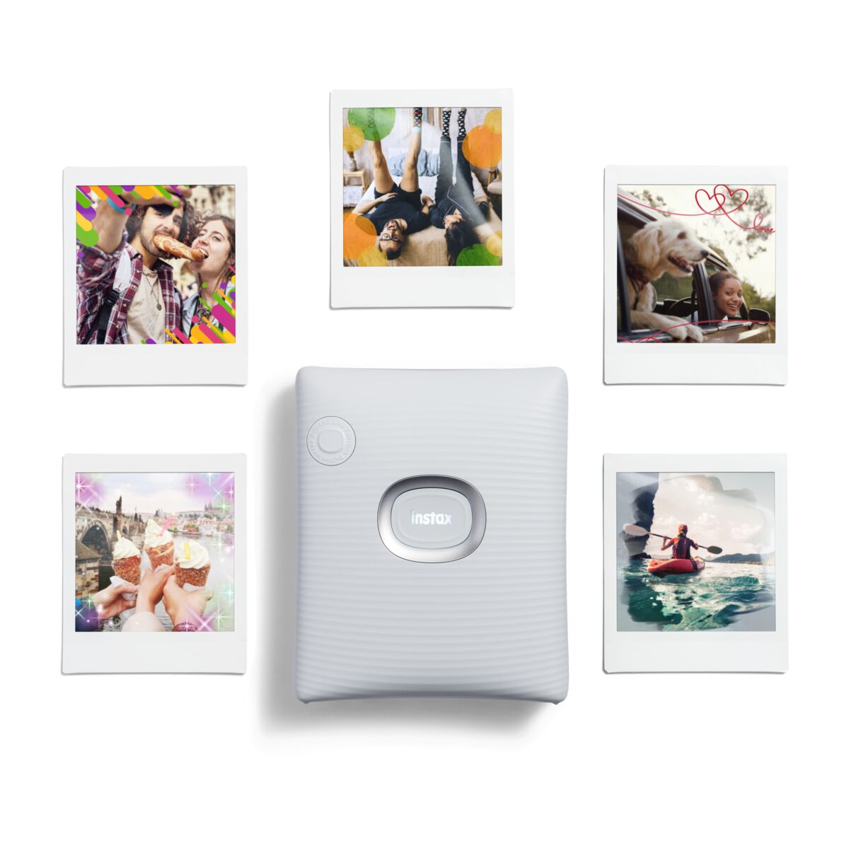 Instax Square Link Ash White Instant Printer