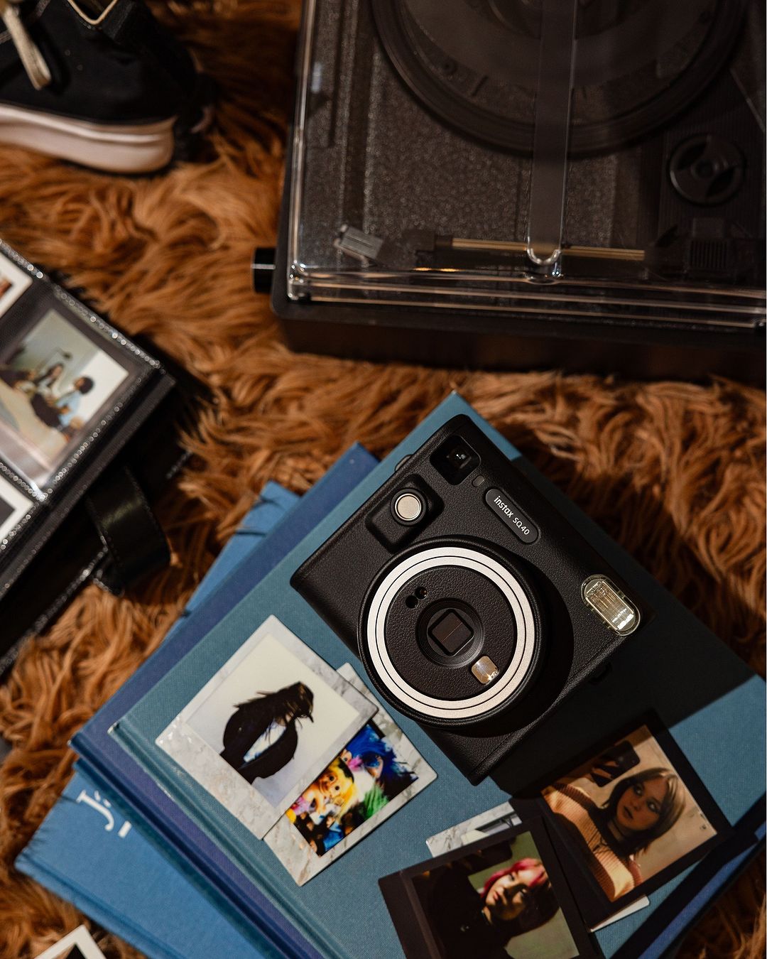 Instax Square Sq40 Black Instant Camera