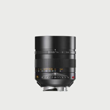 Leica Noctilux M 75mm F 1 25 Asph Black Lens