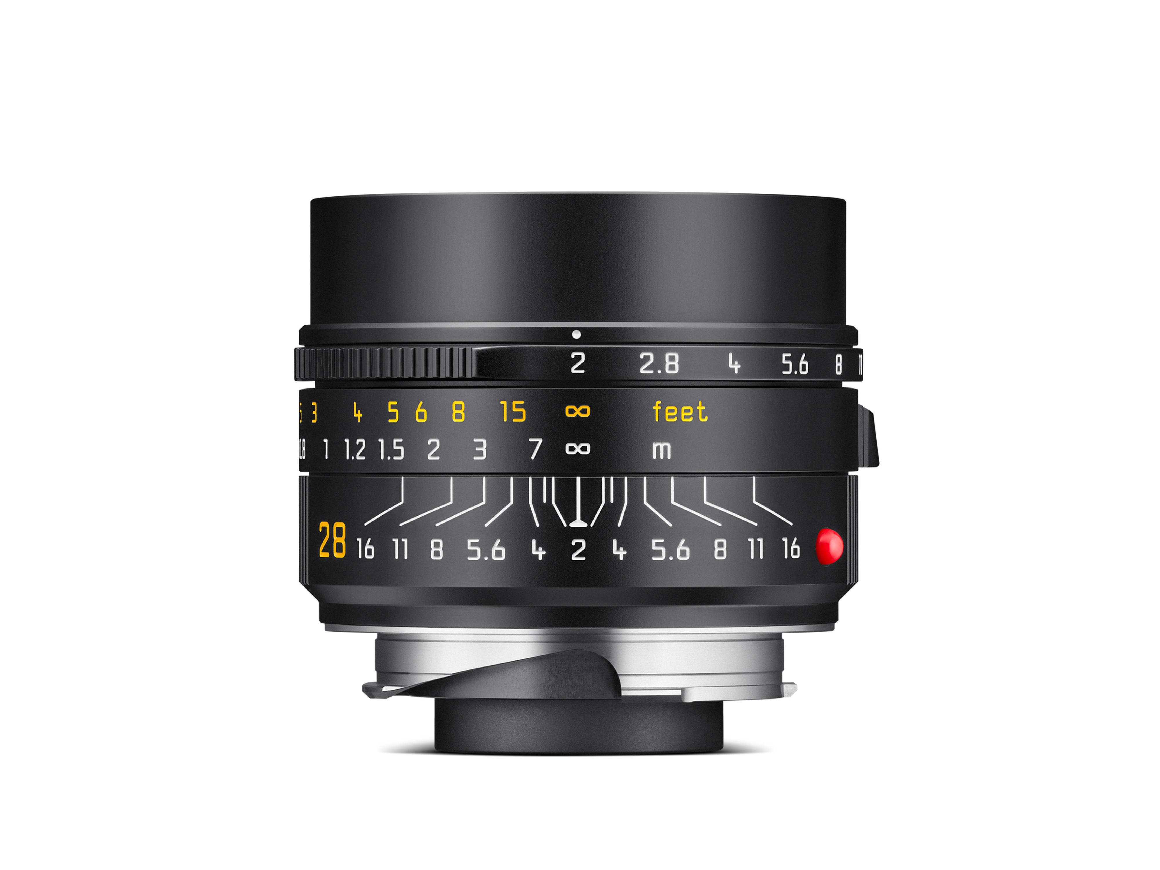 Leica Summicron M 28mm F 2 Asph Black Lens