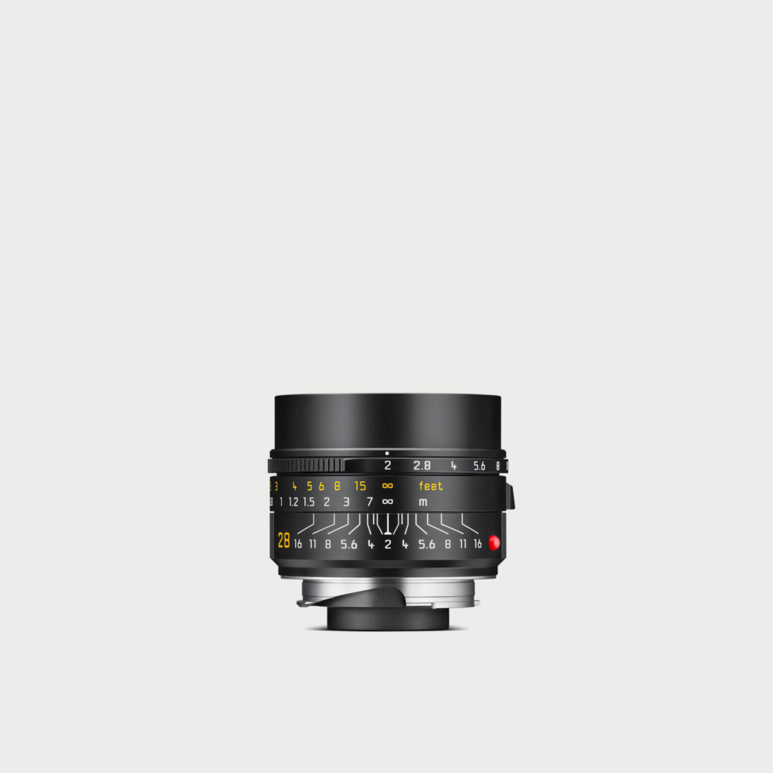 Summicron M 28mm F 2 Asph Black Lens