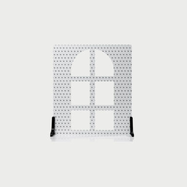 V Flat Shadow Board Arched Window