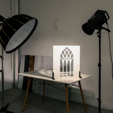 V Flat Shadow Board Cathedral Window