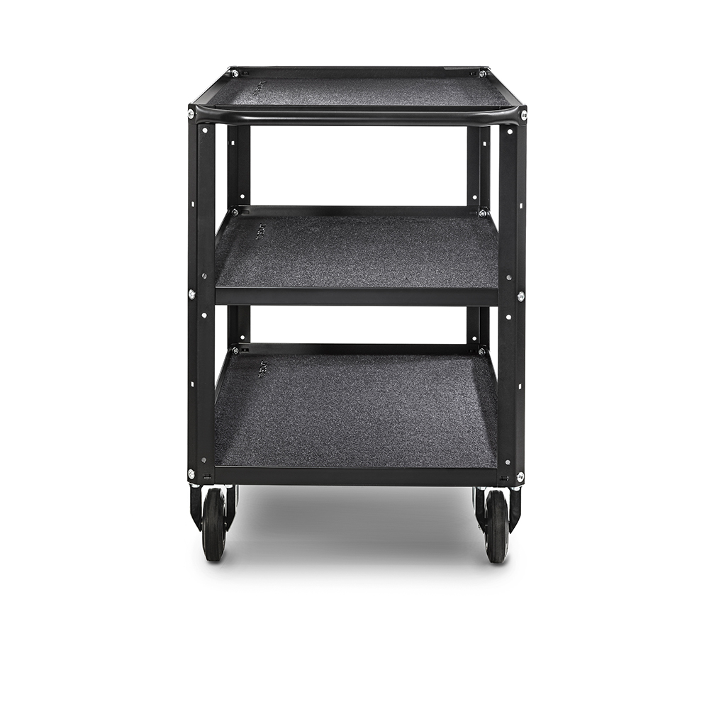 Conecarts Large Cart Black Fabric Mat 2 Shelves