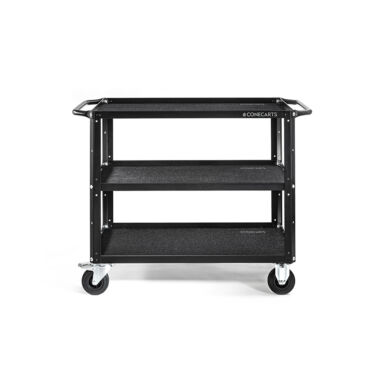 Conecarts Large Cart Black Fabric Mat 2 Shelves