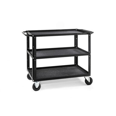 Conecarts Large Cart Black Fabric Mat 2 Shelves
