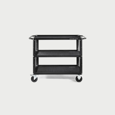 Conecarts Large Cart Black Fabric Mat 2 Shelves