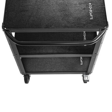 Conecarts Large Cart Black Fabric Mat 2 Shelves