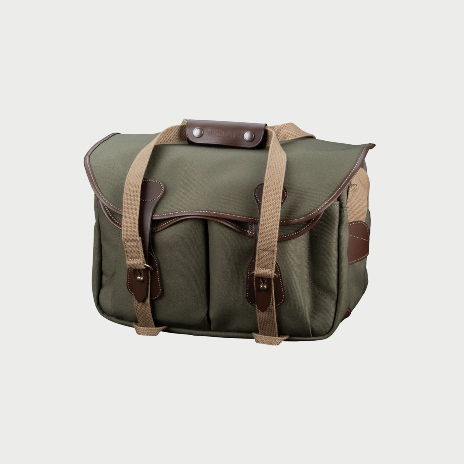 Billingham 335 Mkii Camera Bag Green Fibrenyte Brown Leather