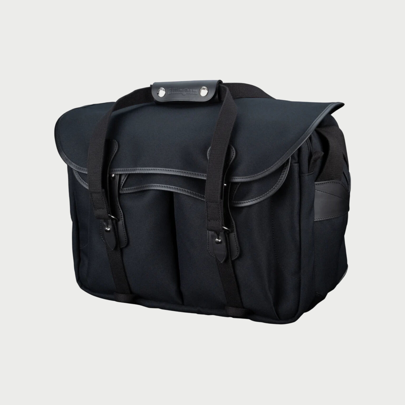 Billingham 445 Mkii Camera Bag Black Fibrenyte Black Leather