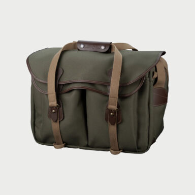 Billingham 445 Mkii Camera Bag Green Fibrenyte Brown Leather Billingham 445 Mkii Camera Bag Green Fibrenyte Brown Leather