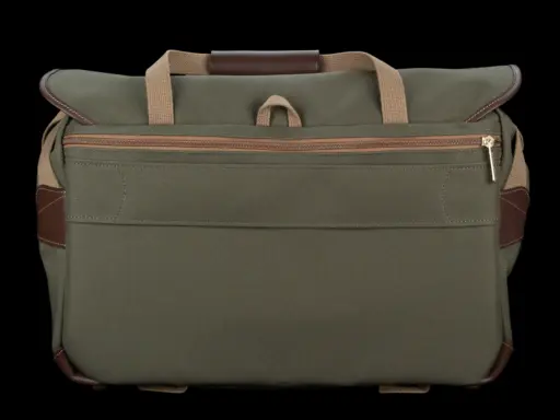 Billingham 555 Mkii Camera Bag Green Fibrenyte Brown Leather Billingham 555 Mkii Camera Bag Green Fibrenyte Brown Leather