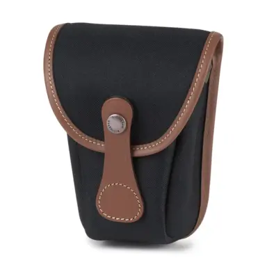 Billingham Avea 7 End Pockets Black Canvas Tan Leather
