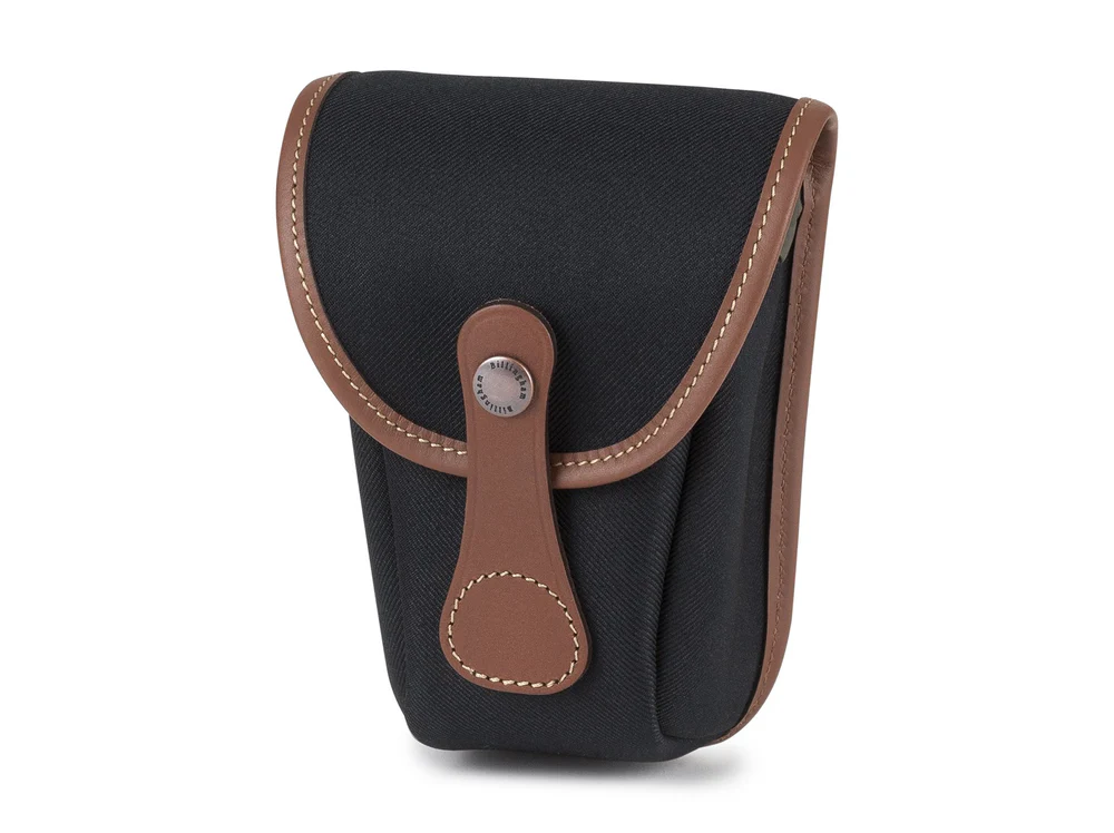 Billingham Avea 7 End Pockets Black Canvas Tan Leather
