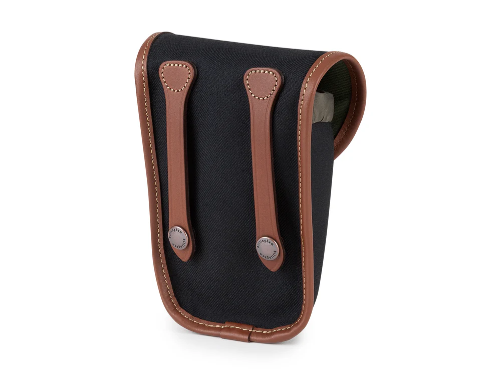 Billingham Avea 7 End Pockets Black Canvas Tan Leather