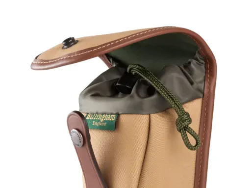 Billingham Avea 7 End Pockets Black Fybernyte Black Leather Billingham Avea 7 End Pockets Black Fybernyte Black Leather