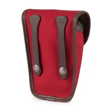 Billingham Avea 7 End Pockets Burgundy Canvas Brown Leather