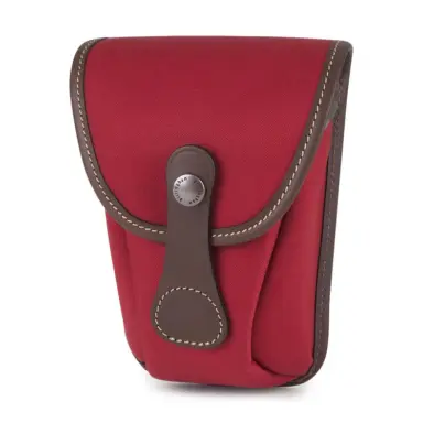 Billingham Avea 7 End Pockets Burgundy Canvas Brown Leather