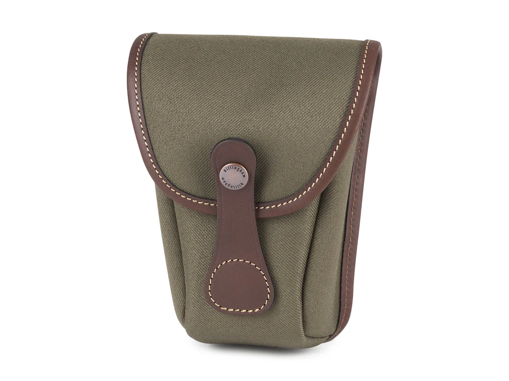 Billingham Avea 7 End Pockets Green Fibrenyte Brown Leather