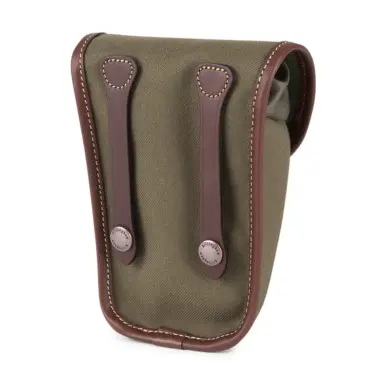 Billingham Avea 7 End Pockets Green Fibrenyte Brown Leather