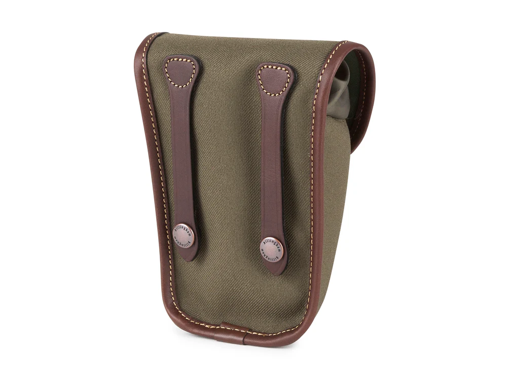 Billingham Avea 7 End Pockets Green Fibrenyte Brown Leather