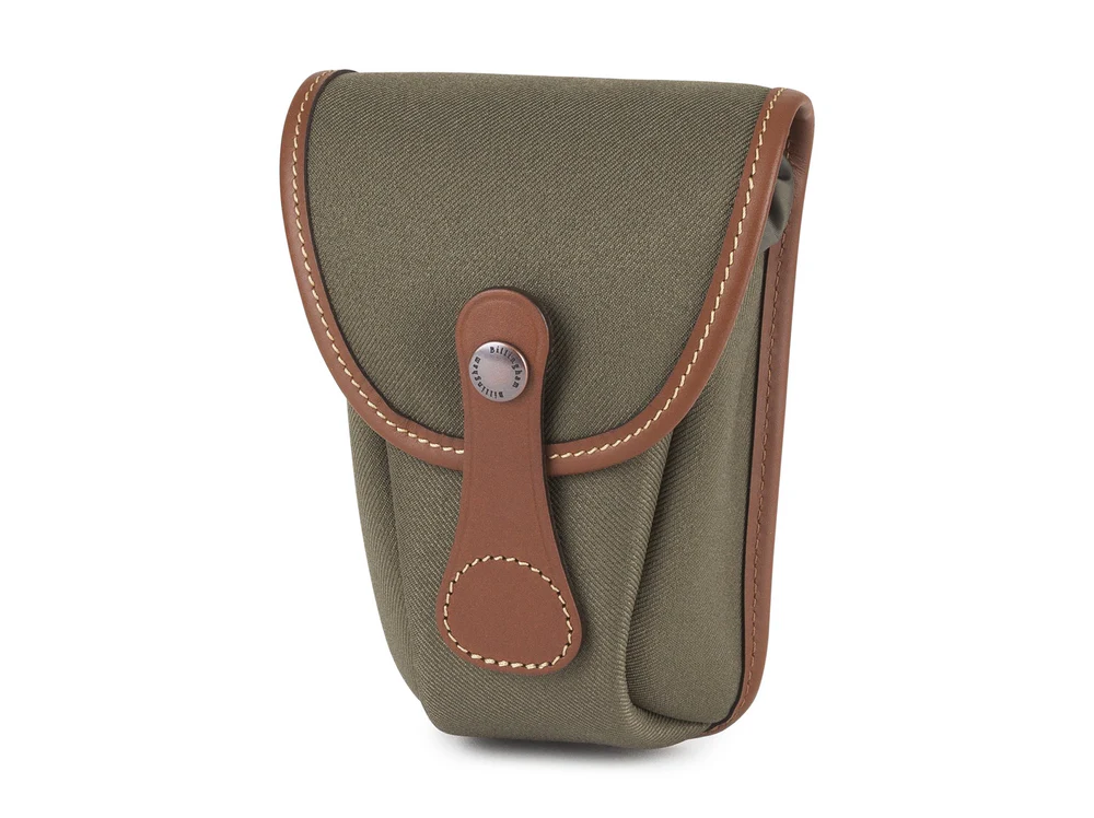 Billingham Avea 7 End Pockets Green Fibrenyte Tan Leather