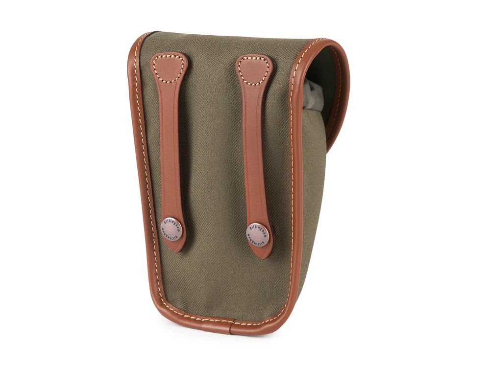 Billingham Avea 7 End Pockets Green Fibrenyte Tan Leather