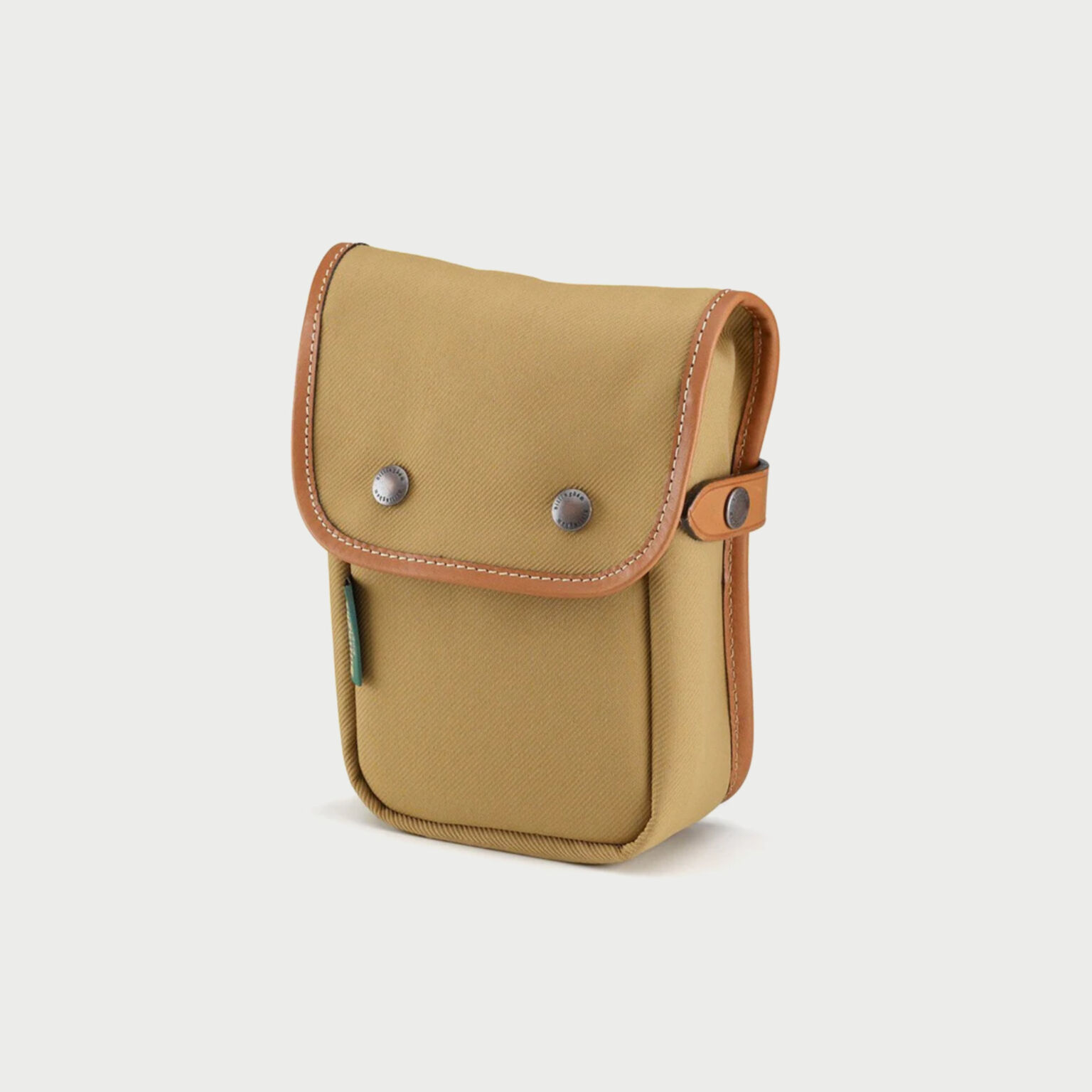 Billingham Delta Pocket Khaki Fibrenyte Tan Leather