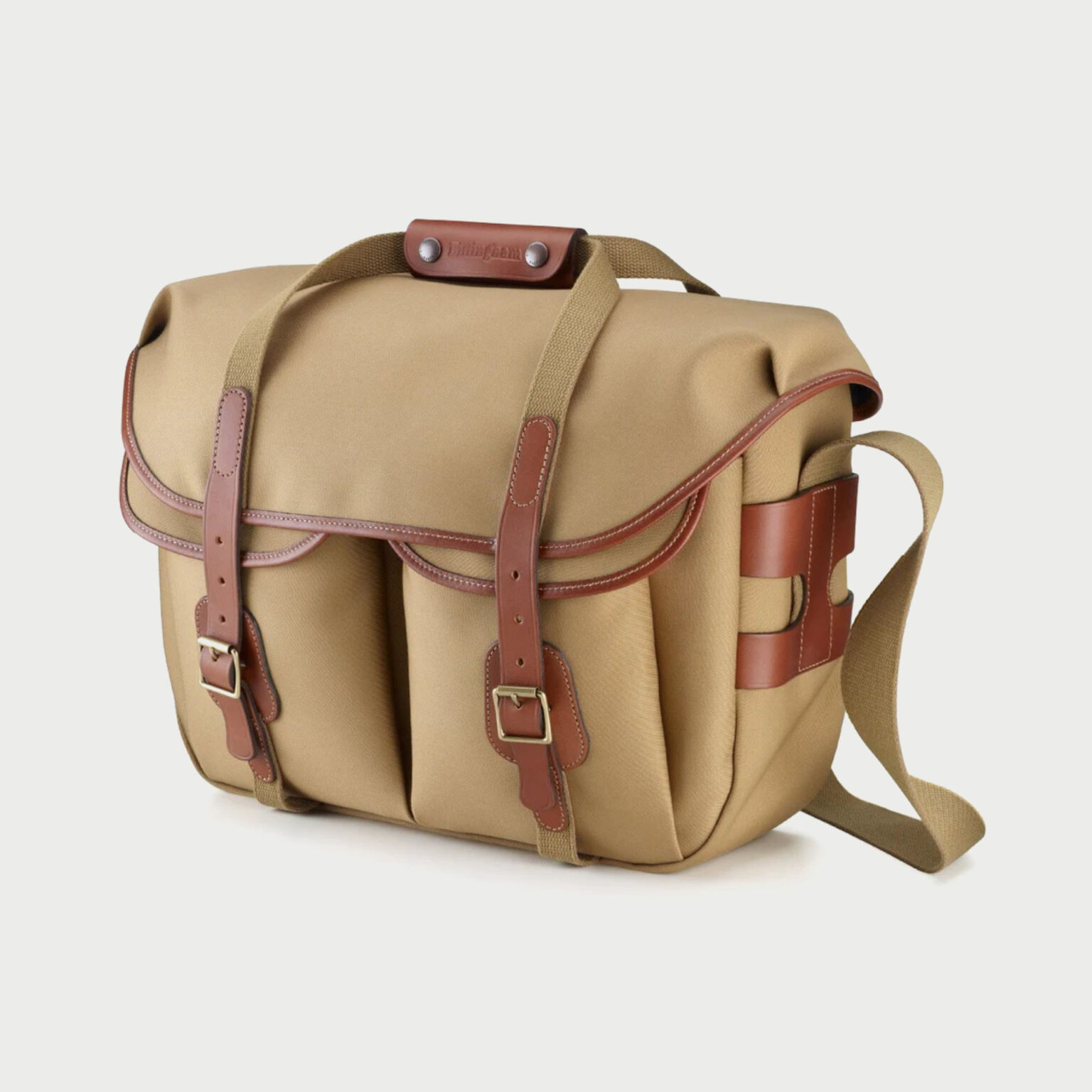 Billingham Hadley Large Pro Camera Bag Khaki Canvas Tan Leather