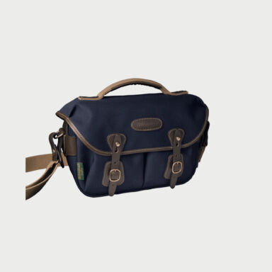 Billingham Hadley Small Pro Camera Bag Blue Canvas Brown Leather