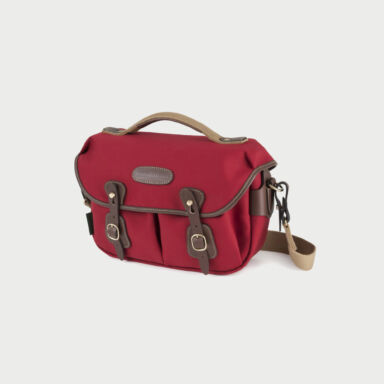 Billingham Hadley Small Pro Camera Bag Red Canvas Brown Leather