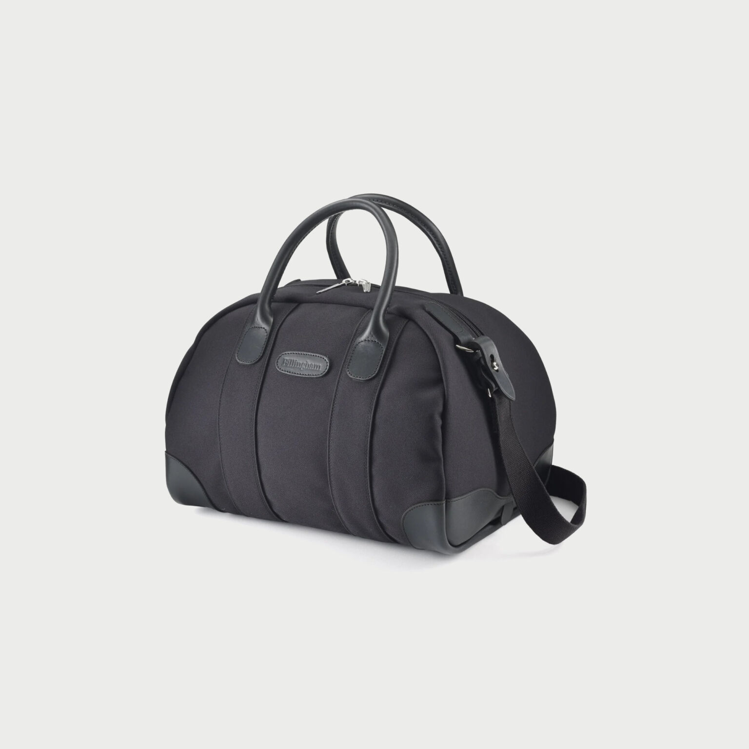 Billingham Overnighter Bag Black Fibrenyte Black Leather