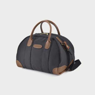 Billingham Overnighter Bag Black Fibrenyte Tan Leather
