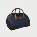 http://Overnighter%20Bag%20Blue%20Canvas/Brown%20Leather