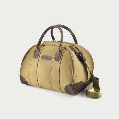Billingham Overnighter Bag Khaki Fibrenyte Brown Leather