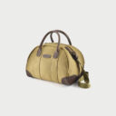 Billingham Overnighter Bag Khaki Fibrenyte Brown Leather
