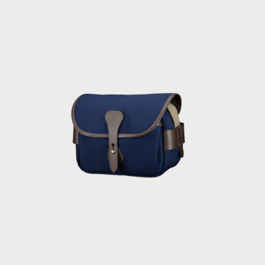 Billingham S2 Camera Bag Blue Canvas Brown Leather