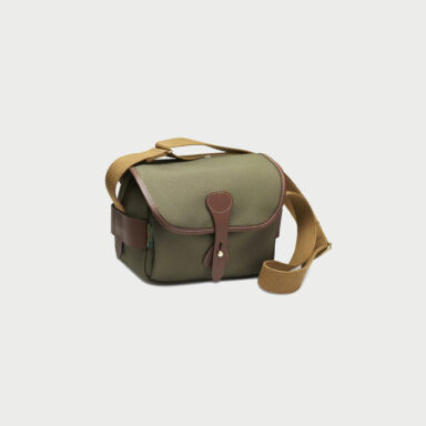 Billingham S2 Camera Bag Green Fibrenyte Brown Leather