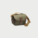 Billingham S2 Camera Bag Green Fibrenyte Brown Leather