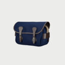 Billingham S3 Camera Bag Blue Canvas Brown Leather