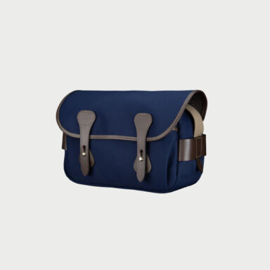 Billingham S3 Camera Bag Blue Canvas Brown Leather
