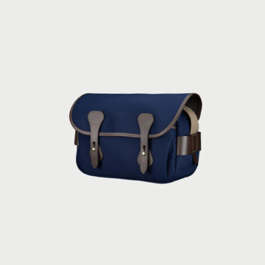 Billingham S3 Camera Bag Blue Canvas Brown Leather